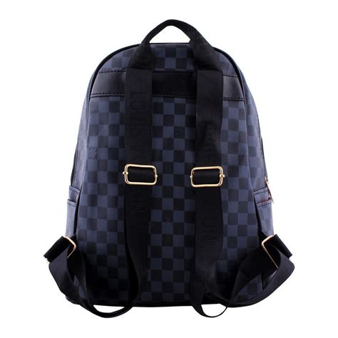 louis vuitton black backpack women|Louis Vuitton black checkered backpack.